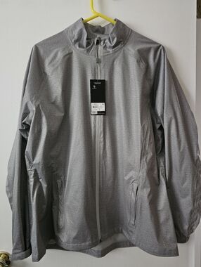 Womens Walter Hagen Lined Rain Lightweight  Zip Jacket - Gray 2xl New